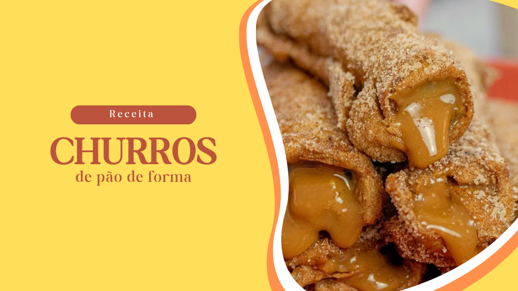 Receita de Churros de pão de forma